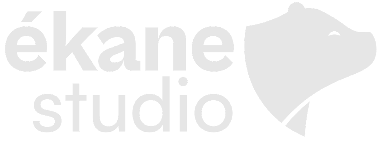 Logo blanco de Ékane Studio